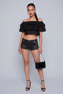Marlowe Ruffled Off The Shoulder Top