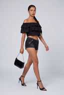 Marlowe Ruffled Off The Shoulder Top