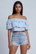 Marlowe Ruffled Off The Shoulder Top