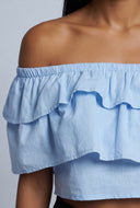 Marlowe Ruffled Off The Shoulder Top