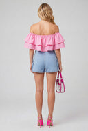 Marlowe Ruffled Off The Shoulder Top