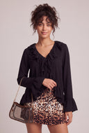 Ruffled Flyaway Top