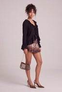 Ruffled Flyaway Top