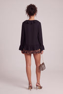 Ruffled Flyaway Top
