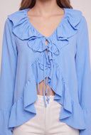 Ruffled Flyaway Top