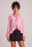 Ruffled Flyaway Top