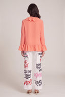 Ruffled Flyaway Top