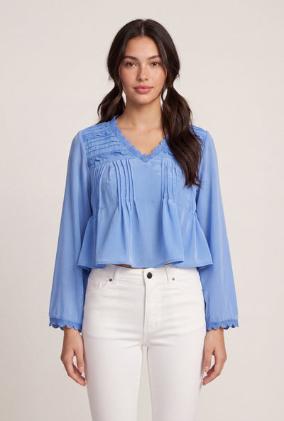 Crochet Trim Blouse
