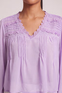 Crochet Trim Blouse