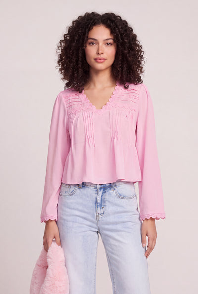Crochet Trim Blouse