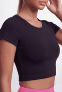 Ailani Seamless Crew Neck Crop Top