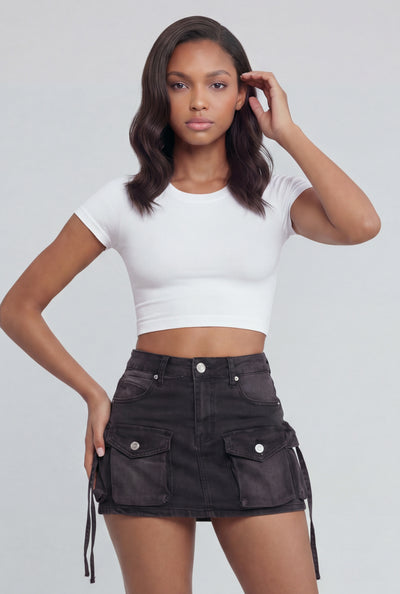 Ailani Seamless Crew Neck Crop Top