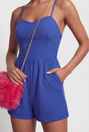 Lettie Sweetheart Sleeveless Cami Romper