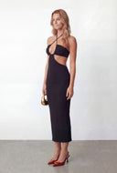 Joy Cut Out Halter Bodycon Maxi Dress