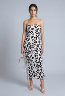 Patterned Fringe Maxi Dress