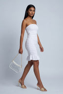 Ruched Midi Tube Dress