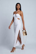 Cutout Halter Maxi Sundress