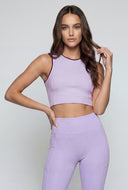 Seren Contrast Trim Crop Tank Top