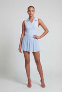 High Waisted Pleated Skort