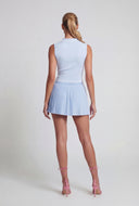 High Waisted Pleated Skort