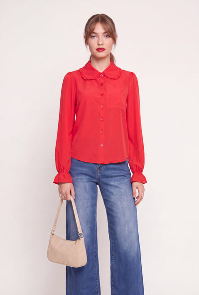 Celina Button Front Top