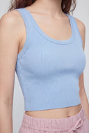 Lana Seamless Scoop Neck Crop Tank Top
