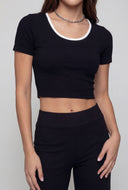 Double Layer Crop Top