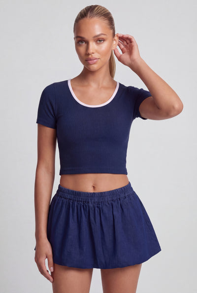 Double Layer Crop Top