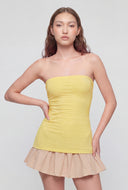 Ruched Tube Top