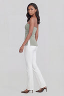 Side Slit Ruched Tube Top