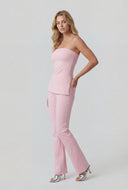 Side Slit Ruched Tube Top