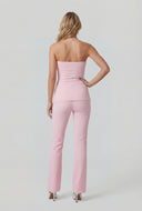 Side Slit Ruched Tube Top