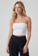 Fold Over Crop Tube Top