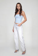 Fold Over Crop Tube Top