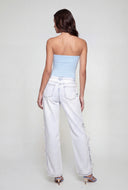 Fold Over Crop Tube Top