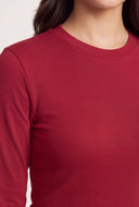 Crew Neck Long Sleeve Tee