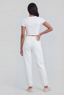 Lara Seamless Crew Neck Crop T-Shirt