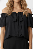 Josephine Tiered Sleeve Off Shoulder Blouse