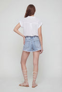 Collared Notch Neck Blouse