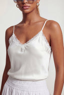 Lace Trim V-Neck Cami