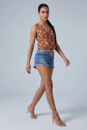 Floral Sleeveless Top