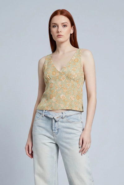 Floral Sleeveless Top