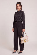 Leona Satin Button Front Shirt
