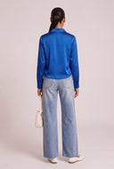Leona Satin Button Front Shirt