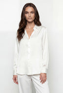 Ariya Satin Button Front Shirt