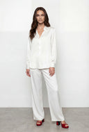 Ariya Satin Button Front Shirt