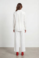 Ariya Satin Button Front Shirt