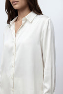 Ariya Satin Button Front Shirt