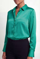 Ariya Satin Button Front Shirt
