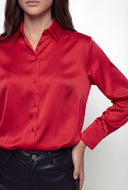 Ariya Satin Button Front Shirt